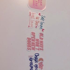 SELF LOVE MOTIVATING STICKER PACK 4 PACK